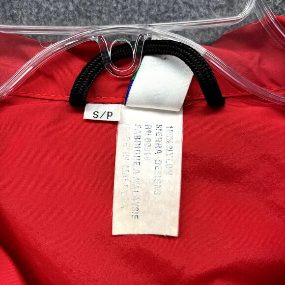 Vintage Sierra Designs‎ Adult Small Red Pullover Windbreaker Rain Jacket 90s - Picture 10 of 16
